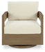 Serene Bay Outdoor Swivel Glider Chair with Cushion - Premium Outdoor Dining Chair from Ashley Furniture - Just $821.38! Shop now at Furniture Wholesale Plus  We are the best furniture store in Nashville, Hendersonville, Goodlettsville, Madison, Antioch, Mount Juliet, Lebanon, Gallatin, Springfield, Murfreesboro, Franklin, Brentwood