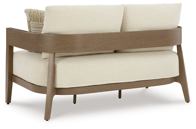 Serene Bay Outdoor Loveseat with Cushion - Premium Outdoor Seating from Ashley Furniture - Just $1151.99! Shop now at Furniture Wholesale Plus  We are the best furniture store in Nashville, Hendersonville, Goodlettsville, Madison, Antioch, Mount Juliet, Lebanon, Gallatin, Springfield, Murfreesboro, Franklin, Brentwood