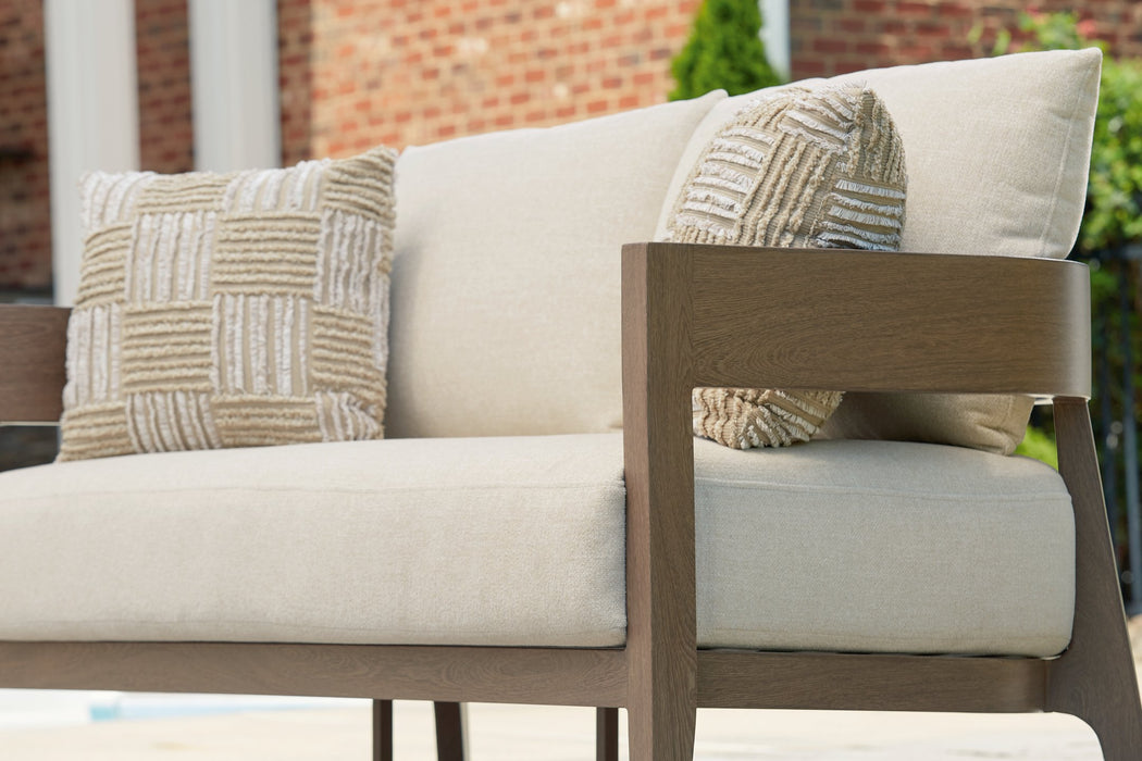 Serene Bay Outdoor Loveseat with Cushion - Premium Outdoor Seating from Ashley Furniture - Just $1151.99! Shop now at Furniture Wholesale Plus  We are the best furniture store in Nashville, Hendersonville, Goodlettsville, Madison, Antioch, Mount Juliet, Lebanon, Gallatin, Springfield, Murfreesboro, Franklin, Brentwood