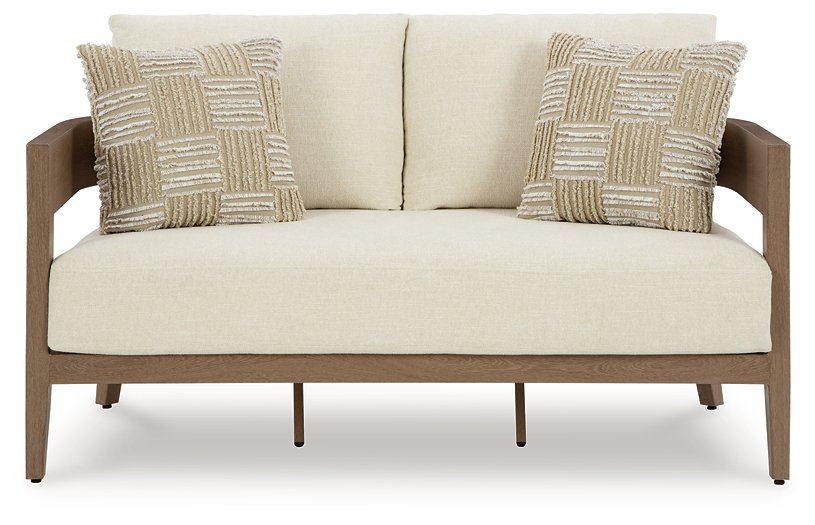 Serene Bay Outdoor Loveseat with Cushion - Premium Outdoor Seating from Ashley Furniture - Just $1151.99! Shop now at Furniture Wholesale Plus  We are the best furniture store in Nashville, Hendersonville, Goodlettsville, Madison, Antioch, Mount Juliet, Lebanon, Gallatin, Springfield, Murfreesboro, Franklin, Brentwood