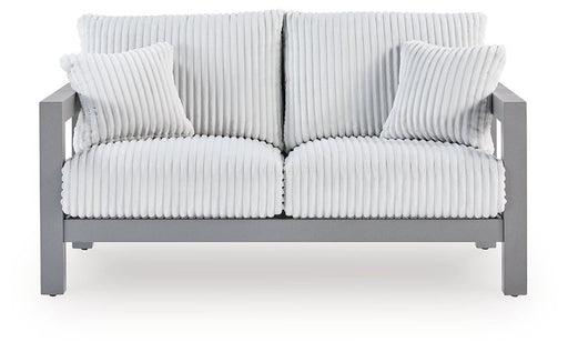 Hurley Park Outdoor Loveseat with Cushion - Premium Outdoor Seating from Ashley Furniture - Just $943.67! Shop now at Furniture Wholesale Plus  We are the best furniture store in Nashville, Hendersonville, Goodlettsville, Madison, Antioch, Mount Juliet, Lebanon, Gallatin, Springfield, Murfreesboro, Franklin, Brentwood