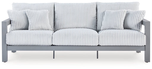 Hurley Park Outdoor Sofa with Cushion - Premium Outdoor Seating from Ashley Furniture - Just $1327.24! Shop now at Furniture Wholesale Plus  We are the best furniture store in Nashville, Hendersonville, Goodlettsville, Madison, Antioch, Mount Juliet, Lebanon, Gallatin, Springfield, Murfreesboro, Franklin, Brentwood