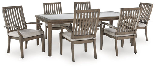 Rainier Ranch Outdoor Dining Package - Premium Outdoor Dining Set from Ashley Furniture - Just $3016.65! Shop now at Furniture Wholesale Plus  We are the best furniture store in Nashville, Hendersonville, Goodlettsville, Madison, Antioch, Mount Juliet, Lebanon, Gallatin, Springfield, Murfreesboro, Franklin, Brentwood