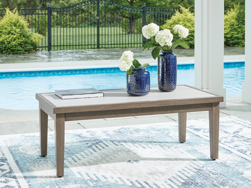 Rainier Ranch Outdoor Coffee Table - Premium Outdoor Cocktail Table from Ashley Furniture - Just $498.06! Shop now at Furniture Wholesale Plus  We are the best furniture store in Nashville, Hendersonville, Goodlettsville, Madison, Antioch, Mount Juliet, Lebanon, Gallatin, Springfield, Murfreesboro, Franklin, Brentwood