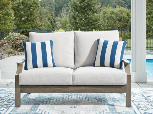 Rainier Ranch Outdoor Loveseat with Cushion - Premium Outdoor Loveseat from Ashley Furniture - Just $970.15! Shop now at Furniture Wholesale Plus  We are the best furniture store in Nashville, Hendersonville, Goodlettsville, Madison, Antioch, Mount Juliet, Lebanon, Gallatin, Springfield, Murfreesboro, Franklin, Brentwood