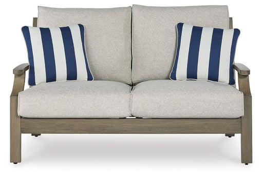 Rainier Ranch Outdoor Loveseat with Cushion - Premium Outdoor Loveseat from Ashley Furniture - Just $970.15! Shop now at Furniture Wholesale Plus  We are the best furniture store in Nashville, Hendersonville, Goodlettsville, Madison, Antioch, Mount Juliet, Lebanon, Gallatin, Springfield, Murfreesboro, Franklin, Brentwood