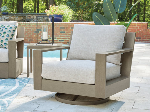 Kimpton Isle Outdoor Swivel Lounge Chair with Cushion - Premium Outdoor Seating from Ashley Furniture - Just $803.73! Shop now at Furniture Wholesale Plus  We are the best furniture store in Nashville, Hendersonville, Goodlettsville, Madison, Antioch, Mount Juliet, Lebanon, Gallatin, Springfield, Murfreesboro, Franklin, Brentwood