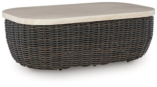 Kimora Outdoor Coffee Table - Premium Outdoor Cocktail Table from Ashley Furniture - Just $552.79! Shop now at Furniture Wholesale Plus  We are the best furniture store in Nashville, Hendersonville, Goodlettsville, Madison, Antioch, Mount Juliet, Lebanon, Gallatin, Springfield, Murfreesboro, Franklin, Brentwood