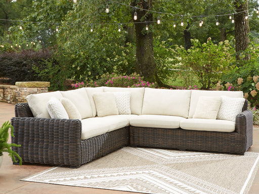 Kimora Outdoor Sectional - Premium Outdoor Seating from Ashley Furniture - Just $2835.83! Shop now at Furniture Wholesale Plus  We are the best furniture store in Nashville, Hendersonville, Goodlettsville, Madison, Antioch, Mount Juliet, Lebanon, Gallatin, Springfield, Murfreesboro, Franklin, Brentwood