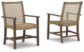Germalia Outdoor Dining Arm Chair (Set of 2) - Premium Outdoor Dining Chair from Ashley Furniture - Just $281.55! Shop now at Furniture Wholesale Plus  We are the best furniture store in Nashville, Hendersonville, Goodlettsville, Madison, Antioch, Mount Juliet, Lebanon, Gallatin, Springfield, Murfreesboro, Franklin, Brentwood