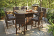 Paradise Trail Bar Table with Fire Pit - Premium Outdoor Pub Table w/FP from Ashley Furniture - Just $1218.49! Shop now at Furniture Wholesale Plus  We are the best furniture store in Nashville, Hendersonville, Goodlettsville, Madison, Antioch, Mount Juliet, Lebanon, Gallatin, Springfield, Murfreesboro, Franklin, Brentwood