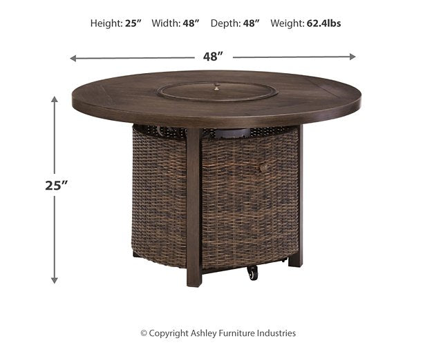 Paradise Trail Fire Pit Table - Premium Outdoor Fire Pit Table from Ashley Furniture - Just $1218.49! Shop now at Furniture Wholesale Plus  We are the best furniture store in Nashville, Hendersonville, Goodlettsville, Madison, Antioch, Mount Juliet, Lebanon, Gallatin, Springfield, Murfreesboro, Franklin, Brentwood