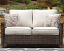 Paradise Trail Outdoor Loveseat, Lounge Chairs and Fire Pit Table - Premium Outdoor Table Set from Ashley Furniture - Just $3352.99! Shop now at Furniture Wholesale Plus  We are the best furniture store in Nashville, Hendersonville, Goodlettsville, Madison, Antioch, Mount Juliet, Lebanon, Gallatin, Springfield, Murfreesboro, Franklin, Brentwood