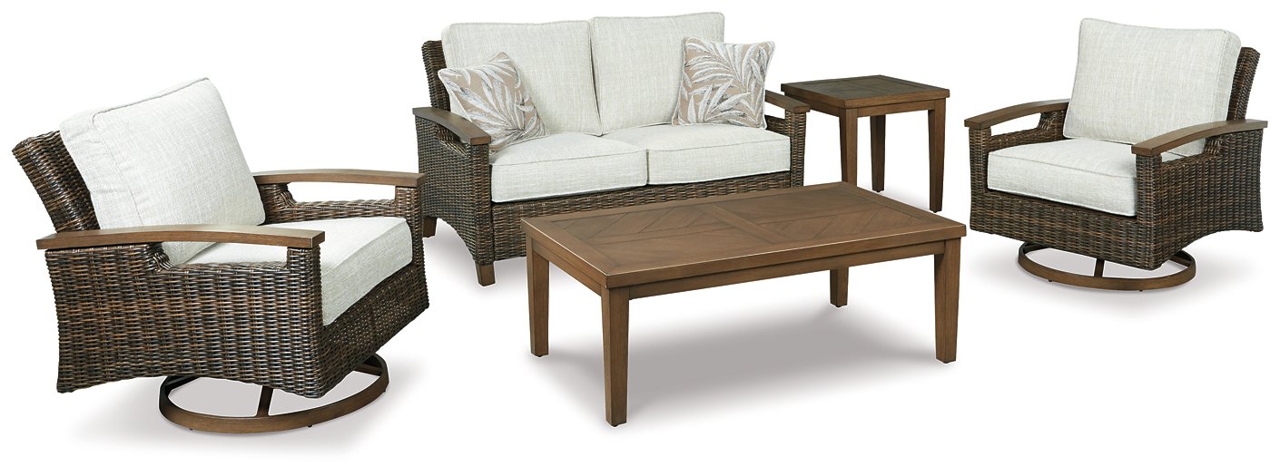 Paradise Trail Loveseat with Cushion - Premium Outdoor Seating from Ashley Furniture - Just $978.98! Shop now at Furniture Wholesale Plus  We are the best furniture store in Nashville, Hendersonville, Goodlettsville, Madison, Antioch, Mount Juliet, Lebanon, Gallatin, Springfield, Murfreesboro, Franklin, Brentwood