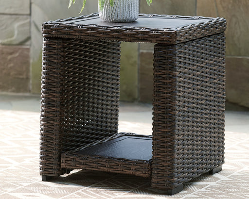Grasson Lane End Table - Premium Outdoor End Table from Ashley Furniture - Just $227.96! Shop now at Furniture Wholesale Plus  We are the best furniture store in Nashville, Hendersonville, Goodlettsville, Madison, Antioch, Mount Juliet, Lebanon, Gallatin, Springfield, Murfreesboro, Franklin, Brentwood