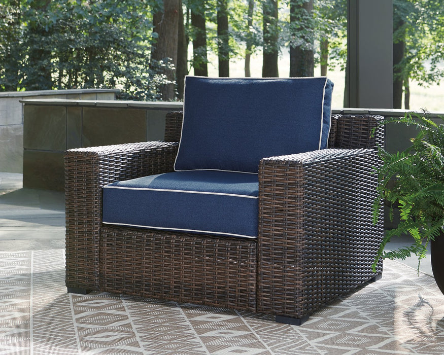 Grasson Lane Lounge Chair with Cushion - Premium Outdoor Seating from Ashley Furniture - Just $515.97! Shop now at Furniture Wholesale Plus  We are the best furniture store in Nashville, Hendersonville, Goodlettsville, Madison, Antioch, Mount Juliet, Lebanon, Gallatin, Springfield, Murfreesboro, Franklin, Brentwood