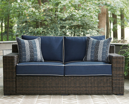 Grasson Lane Loveseat with Cushion - Premium Outdoor Seating from Ashley Furniture - Just $811.27! Shop now at Furniture Wholesale Plus  We are the best furniture store in Nashville, Hendersonville, Goodlettsville, Madison, Antioch, Mount Juliet, Lebanon, Gallatin, Springfield, Murfreesboro, Franklin, Brentwood