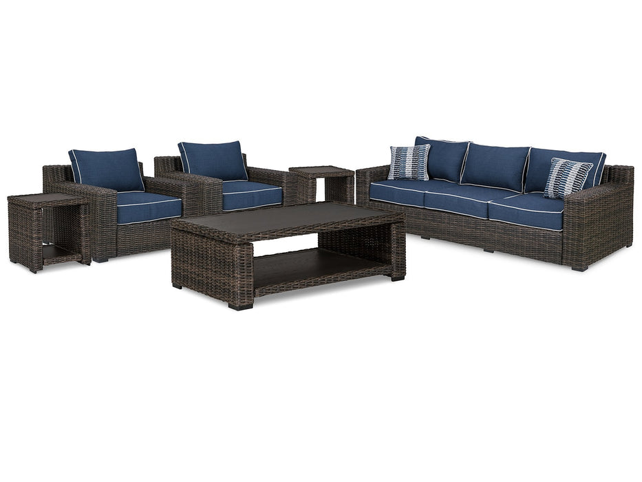 Grasson Lane Outdoor Seating Set - Premium Outdoor Seating Set from Ashley Furniture - Just $1873.69! Shop now at Furniture Wholesale Plus  We are the best furniture store in Nashville, Hendersonville, Goodlettsville, Madison, Antioch, Mount Juliet, Lebanon, Gallatin, Springfield, Murfreesboro, Franklin, Brentwood