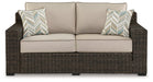 Coastline Bay Outdoor Loveseat with Cushion - Premium Outdoor Seating from Ashley Furniture - Just $943.67! Shop now at Furniture Wholesale Plus  We are the best furniture store in Nashville, Hendersonville, Goodlettsville, Madison, Antioch, Mount Juliet, Lebanon, Gallatin, Springfield, Murfreesboro, Franklin, Brentwood