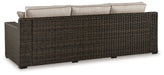 Coastline Bay Outdoor Sofa with Cushion - Premium Outdoor Seating from Ashley Furniture - Just $1238.97! Shop now at Furniture Wholesale Plus  We are the best furniture store in Nashville, Hendersonville, Goodlettsville, Madison, Antioch, Mount Juliet, Lebanon, Gallatin, Springfield, Murfreesboro, Franklin, Brentwood