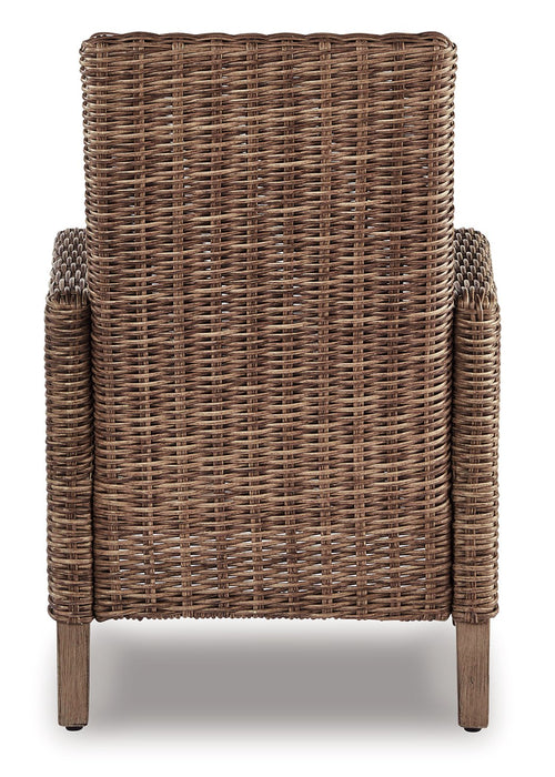 Beachcroft Arm Chair with Cushion (Set of 2) - Premium Outdoor Dining Chair from Ashley Furniture - Just $749.48! Shop now at Furniture Wholesale Plus  We are the best furniture store in Nashville, Hendersonville, Goodlettsville, Madison, Antioch, Mount Juliet, Lebanon, Gallatin, Springfield, Murfreesboro, Franklin, Brentwood