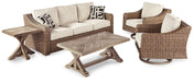 Beachcroft Outdoor Conversation Set - Premium Outdoor Seating Set from Ashley Furniture - Just $3160.89! Shop now at Furniture Wholesale Plus  We are the best furniture store in Nashville, Hendersonville, Goodlettsville, Madison, Antioch, Mount Juliet, Lebanon, Gallatin, Springfield, Murfreesboro, Franklin, Brentwood