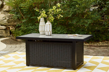 Beachcroft Outdoor Fire Pit Table - Premium Outdoor Fire Pit Table from Ashley Furniture - Just $1312.22! Shop now at Furniture Wholesale Plus  We are the best furniture store in Nashville, Hendersonville, Goodlettsville, Madison, Antioch, Mount Juliet, Lebanon, Gallatin, Springfield, Murfreesboro, Franklin, Brentwood