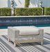 Seton Creek Outdoor Ottoman with Cushion - Premium Outdoor Ottoman from Ashley Furniture - Just $330.60! Shop now at Furniture Wholesale Plus  We are the best furniture store in Nashville, Hendersonville, Goodlettsville, Madison, Antioch, Mount Juliet, Lebanon, Gallatin, Springfield, Murfreesboro, Franklin, Brentwood