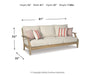 Clare View Sofa with Cushion - Premium Outdoor Seating from Ashley Furniture - Just $974.16! Shop now at Furniture Wholesale Plus  We are the best furniture store in Nashville, Hendersonville, Goodlettsville, Madison, Antioch, Mount Juliet, Lebanon, Gallatin, Springfield, Murfreesboro, Franklin, Brentwood