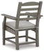 Visola Arm Chair with Cushion (Set of 2) - Premium Outdoor Dining Chair from Ashley Furniture - Just $502.78! Shop now at Furniture Wholesale Plus  We are the best furniture store in Nashville, Hendersonville, Goodlettsville, Madison, Antioch, Mount Juliet, Lebanon, Gallatin, Springfield, Murfreesboro, Franklin, Brentwood