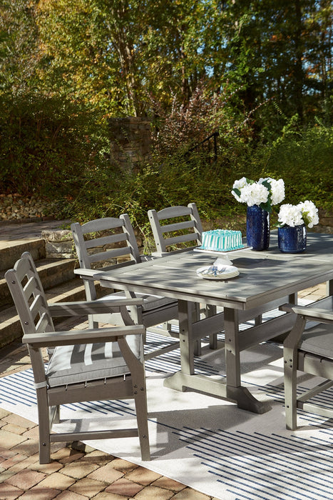 Visola Outdoor Dining Set - Premium Outdoor Dining Set from Ashley Furniture - Just $2212.23! Shop now at Furniture Wholesale Plus  We are the best furniture store in Nashville, Hendersonville, Goodlettsville, Madison, Antioch, Mount Juliet, Lebanon, Gallatin, Springfield, Murfreesboro, Franklin, Brentwood
