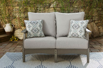 Visola Outdoor Loveseat, Lounge Chairs, Coffee Table - Premium Outdoor Dining Set from Ashley Furniture - Just $3261.99! Shop now at Furniture Wholesale Plus  We are the best furniture store in Nashville, Hendersonville, Goodlettsville, Madison, Antioch, Mount Juliet, Lebanon, Gallatin, Springfield, Murfreesboro, Franklin, Brentwood