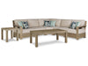 Silo Point Outdoor Sectional Set with Coffee and End Table - Premium Outdoor Table Set from Ashley Furniture - Just $2567.93! Shop now at Furniture Wholesale Plus  We are the best furniture store in Nashville, Hendersonville, Goodlettsville, Madison, Antioch, Mount Juliet, Lebanon, Gallatin, Springfield, Murfreesboro, Franklin, Brentwood
