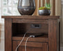 Budmore End Table with USB Ports & Outlets - Premium End Table from Ashley Furniture - Just $272.09! Shop now at Furniture Wholesale Plus  We are the best furniture store in Nashville, Hendersonville, Goodlettsville, Madison, Antioch, Mount Juliet, Lebanon, Gallatin, Springfield, Murfreesboro, Franklin, Brentwood