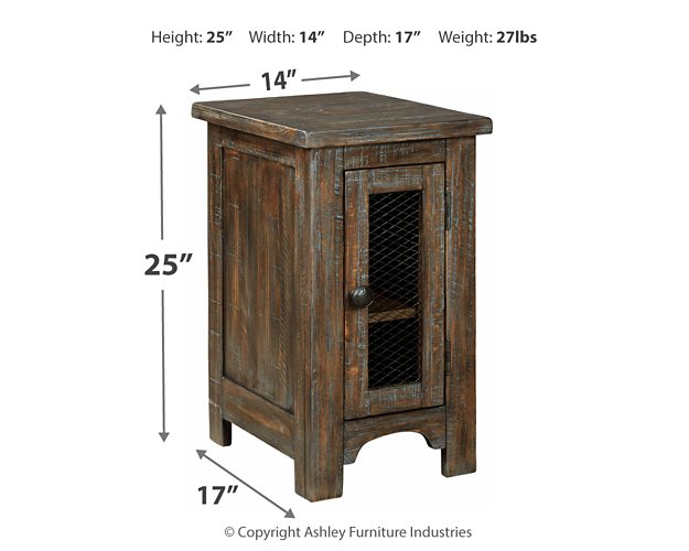Danell Ridge Chairside End Table - Premium End Table from Ashley Furniture - Just $166.17! Shop now at Furniture Wholesale Plus  We are the best furniture store in Nashville, Hendersonville, Goodlettsville, Madison, Antioch, Mount Juliet, Lebanon, Gallatin, Springfield, Murfreesboro, Franklin, Brentwood
