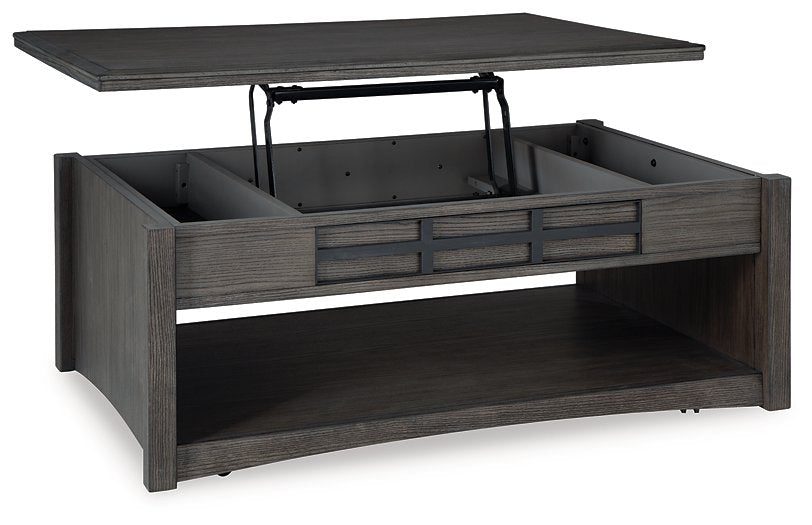 Montillan Lift-Top Coffee Table - Premium Cocktail Table Lift from Ashley Furniture - Just $360.36! Shop now at Furniture Wholesale Plus  We are the best furniture store in Nashville, Hendersonville, Goodlettsville, Madison, Antioch, Mount Juliet, Lebanon, Gallatin, Springfield, Murfreesboro, Franklin, Brentwood