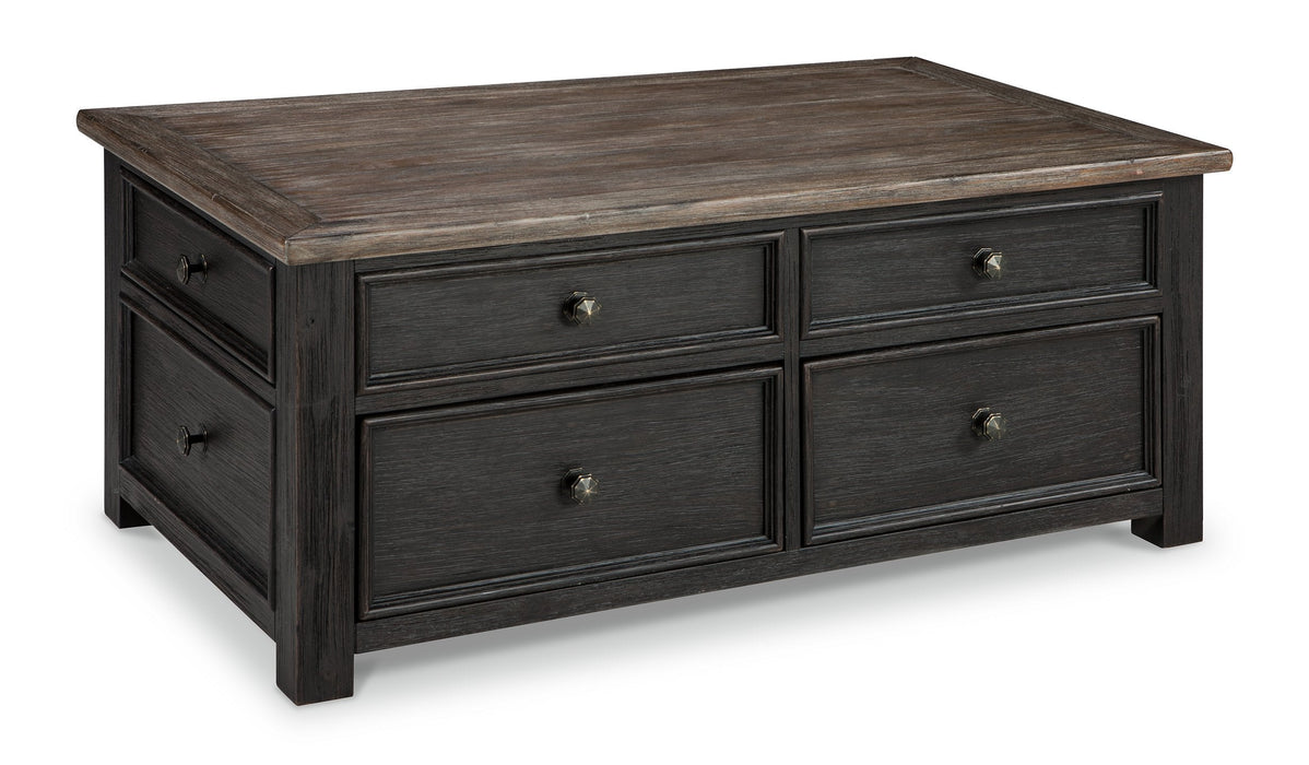 Tyler Creek Coffee Table with Lift Top - Premium Cocktail Table Lift from Ashley Furniture - Just $551.92! Shop now at Furniture Wholesale Plus  We are the best furniture store in Nashville, Hendersonville, Goodlettsville, Madison, Antioch, Mount Juliet, Lebanon, Gallatin, Springfield, Murfreesboro, Franklin, Brentwood