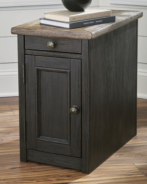 Tyler Creek Chairside End Table with USB Ports & Outlets - Premium End Table from Ashley Furniture - Just $219.13! Shop now at Furniture Wholesale Plus  We are the best furniture store in Nashville, Hendersonville, Goodlettsville, Madison, Antioch, Mount Juliet, Lebanon, Gallatin, Springfield, Murfreesboro, Franklin, Brentwood