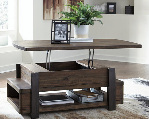 Vailbry Coffee Table with Lift Top - Premium Cocktail Table Lift from Ashley Furniture - Just $378.01! Shop now at Furniture Wholesale Plus  We are the best furniture store in Nashville, Hendersonville, Goodlettsville, Madison, Antioch, Mount Juliet, Lebanon, Gallatin, Springfield, Murfreesboro, Franklin, Brentwood