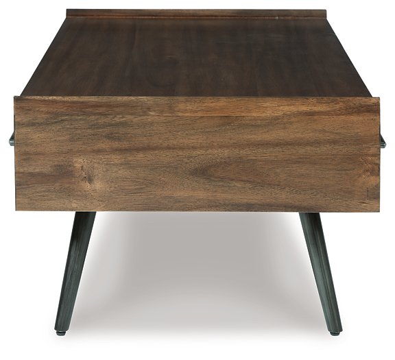 Calmoni Coffee Table - Premium Cocktail Table from Ashley Furniture - Just $307.40! Shop now at Furniture Wholesale Plus  We are the best furniture store in Nashville, Hendersonville, Goodlettsville, Madison, Antioch, Mount Juliet, Lebanon, Gallatin, Springfield, Murfreesboro, Franklin, Brentwood