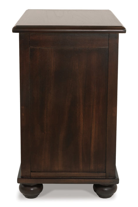 Barilanni Chairside End Table with USB Ports & Outlets - Premium End Table from Ashley Furniture - Just $201.47! Shop now at Furniture Wholesale Plus  We are the best furniture store in Nashville, Hendersonville, Goodlettsville, Madison, Antioch, Mount Juliet, Lebanon, Gallatin, Springfield, Murfreesboro, Franklin, Brentwood