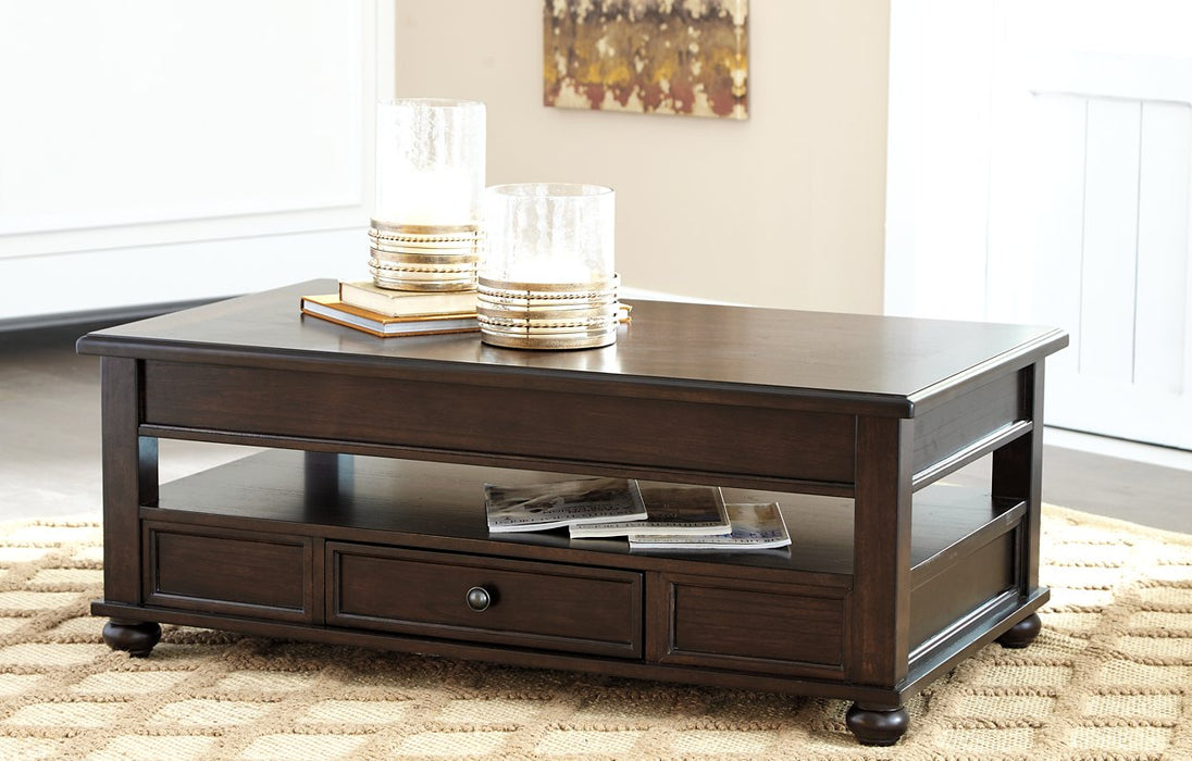 Barilanni Coffee Table with Lift Top - Premium Cocktail Table Lift from Ashley Furniture - Just $395.67! Shop now at Furniture Wholesale Plus  We are the best furniture store in Nashville, Hendersonville, Goodlettsville, Madison, Antioch, Mount Juliet, Lebanon, Gallatin, Springfield, Murfreesboro, Franklin, Brentwood