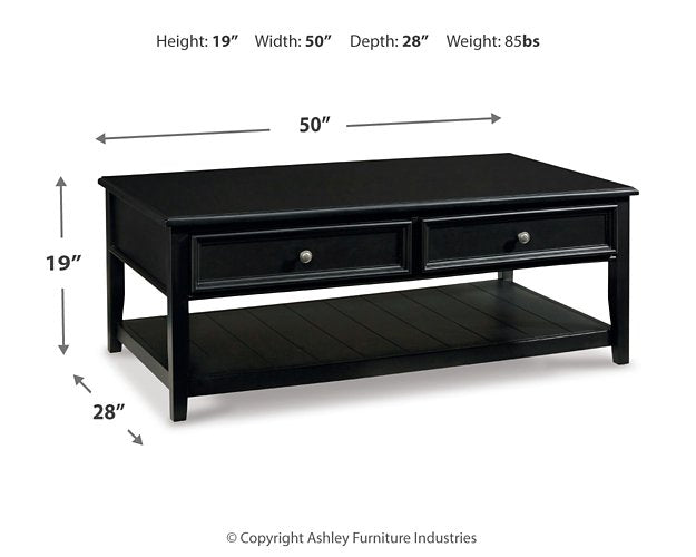 Beckincreek Coffee Table - Premium Cocktail Table from Ashley Furniture - Just $342.71! Shop now at Furniture Wholesale Plus  We are the best furniture store in Nashville, Hendersonville, Goodlettsville, Madison, Antioch, Mount Juliet, Lebanon, Gallatin, Springfield, Murfreesboro, Franklin, Brentwood