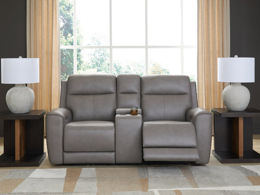 5Z-Comfort Power Reclining Loveseat with Console - Premium Loveseat from Ashley Furniture - Just $2091.18! Shop now at Furniture Wholesale Plus  We are the best furniture store in Nashville, Hendersonville, Goodlettsville, Madison, Antioch, Mount Juliet, Lebanon, Gallatin, Springfield, Murfreesboro, Franklin, Brentwood