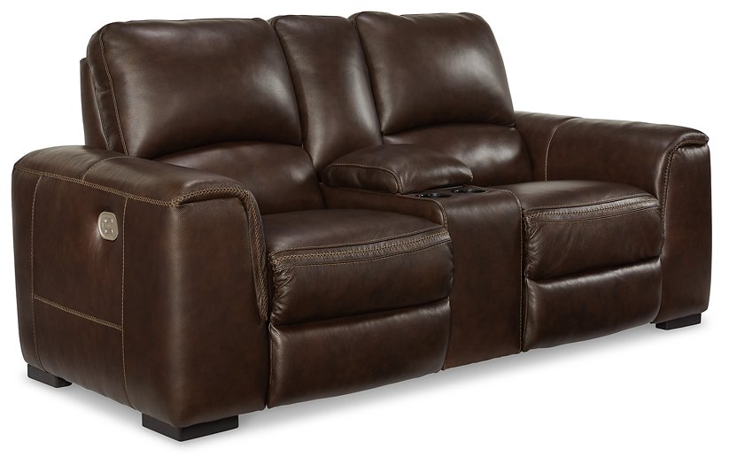 Alessandro Power Reclining Loveseat with Console - Premium Loveseat from Ashley Furniture - Just $1561.56! Shop now at Furniture Wholesale Plus  We are the best furniture store in Nashville, Hendersonville, Goodlettsville, Madison, Antioch, Mount Juliet, Lebanon, Gallatin, Springfield, Murfreesboro, Franklin, Brentwood