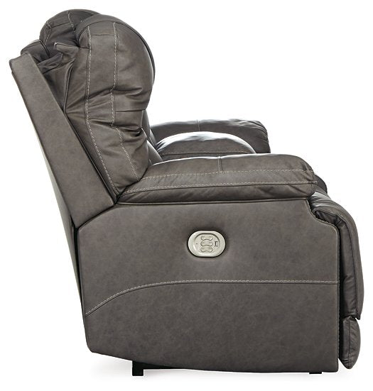 Wurstrow Power Reclining Loveseat with Console - Premium Loveseat from Ashley Furniture - Just $1508.60! Shop now at Furniture Wholesale Plus  We are the best furniture store in Nashville, Hendersonville, Goodlettsville, Madison, Antioch, Mount Juliet, Lebanon, Gallatin, Springfield, Murfreesboro, Franklin, Brentwood