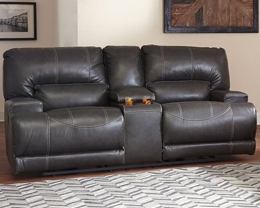 McCaskill Power Reclining Loveseat with Console - Premium Loveseat from Ashley Furniture - Just $1762.82! Shop now at Furniture Wholesale Plus  We are the best furniture store in Nashville, Hendersonville, Goodlettsville, Madison, Antioch, Mount Juliet, Lebanon, Gallatin, Springfield, Murfreesboro, Franklin, Brentwood