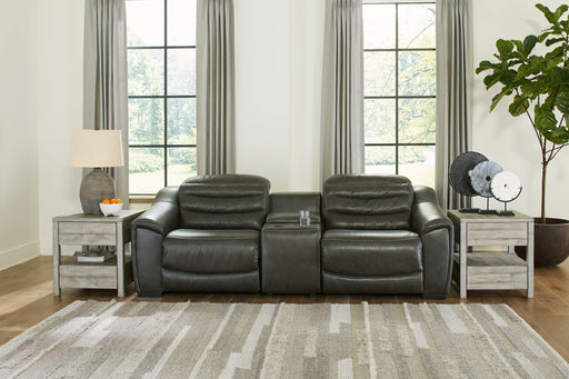 Center Line 3-Piece Power Reclining Loveseat with Console - Premium Sectional from Ashley Furniture - Just $1856.86! Shop now at Furniture Wholesale Plus  We are the best furniture store in Nashville, Hendersonville, Goodlettsville, Madison, Antioch, Mount Juliet, Lebanon, Gallatin, Springfield, Murfreesboro, Franklin, Brentwood