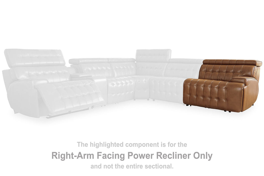 Temmpton Power Reclining Sectional Loveseat with Console - Premium Sectional from Ashley Furniture - Just $2298.21! Shop now at Furniture Wholesale Plus  We are the best furniture store in Nashville, Hendersonville, Goodlettsville, Madison, Antioch, Mount Juliet, Lebanon, Gallatin, Springfield, Murfreesboro, Franklin, Brentwood