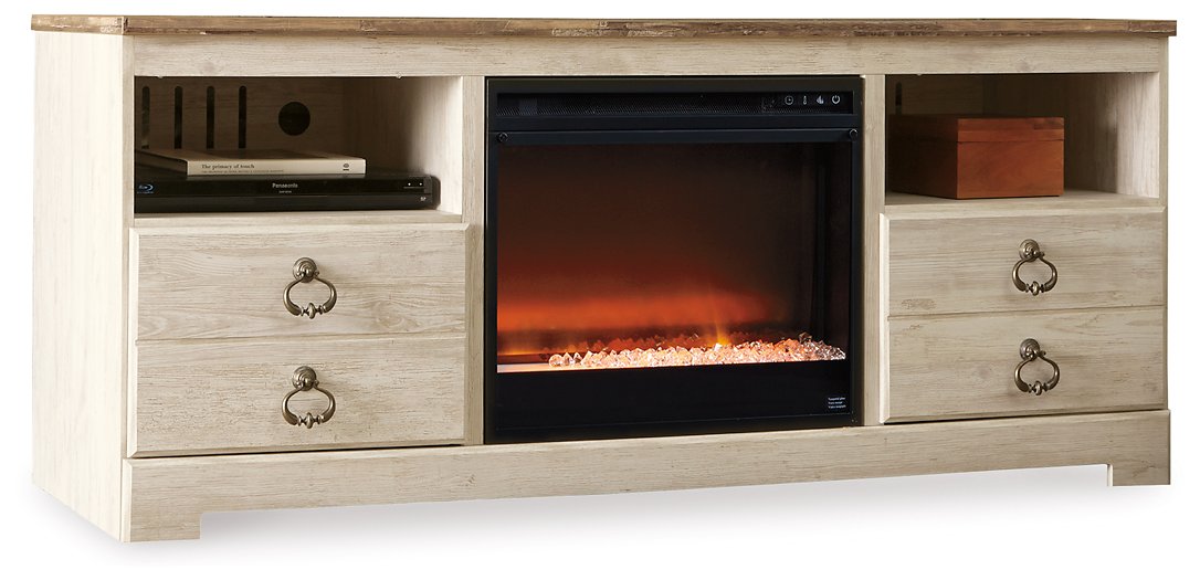 Willowton 64" TV Stand with Electric Fireplace - Premium TV Stand from Ashley Furniture - Just $591.28! Shop now at Furniture Wholesale Plus  We are the best furniture store in Nashville, Hendersonville, Goodlettsville, Madison, Antioch, Mount Juliet, Lebanon, Gallatin, Springfield, Murfreesboro, Franklin, Brentwood